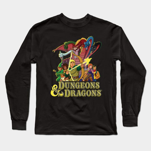 DND ANIMATED DUNGEONS DRAGONS Long Sleeve T-Shirt by RAINYDROP